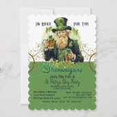 Ik ben hier voor het Shenanigans  Iers bier Kaart (Voorkant)