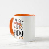 Ik ben hier voor het Snoep Custom Halloween Mok (Voorkant links)