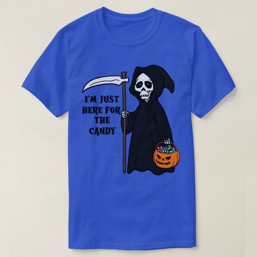 ik ben hier voor het snoep t-shirt (Design voorkant)