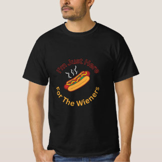 Ik ben hier voor het Wieners L Funny BBQ T-shirt