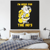 Ik ben hier voor Ho Canvas Afdruk (Insitu (Slaapkamer))