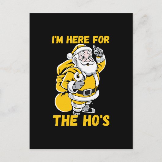Ik ben hier voor Ho Feestdagenkaart (Voorkant)