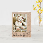 Ik ben hier voor je... kaart (Gele Bloem)