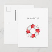 Ik ben hier voor je Kaart van de Life Buoy Illustr (Voorkant / Achterkant)