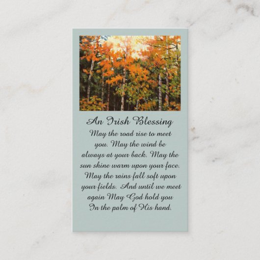 Ik ben hier voor je Memorial Kaart Visitekaartje (Voorkant)