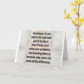 IK BEN "HIER VOOR JE" / TOT Gauw "BIJ JE" Kaart (Gele Bloem)