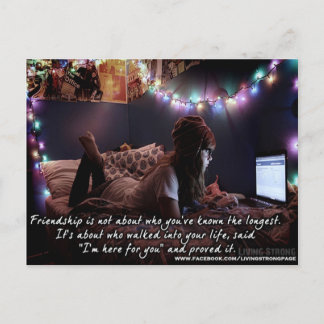 Ik ben hier voor je vriendschapsband briefkaart