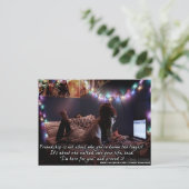 Ik ben hier voor je vriendschapsband briefkaart (Staand voorkant)