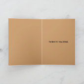 Ik ben hier voor jou Black Lab & Cowboy Kaart - We (Binnen)