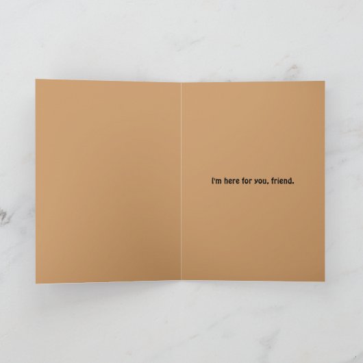 Ik ben hier voor jou Black Lab & Cowboy Kaart - We (Binnen)