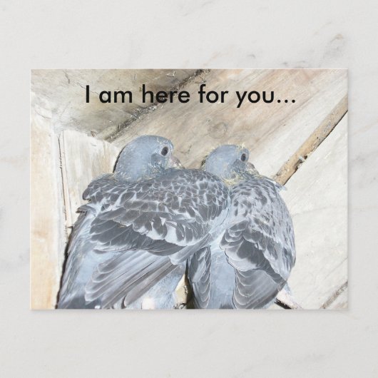Ik ben hier voor jou... briefkaart (Voorkant)