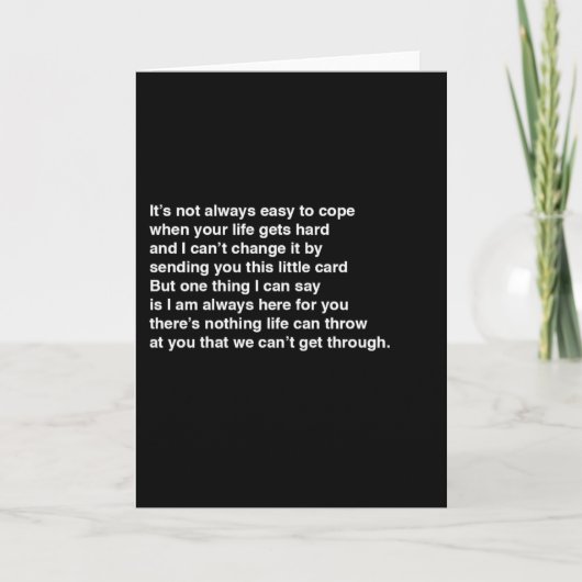 Ik ben hier voor jou kaart (Voorkant)