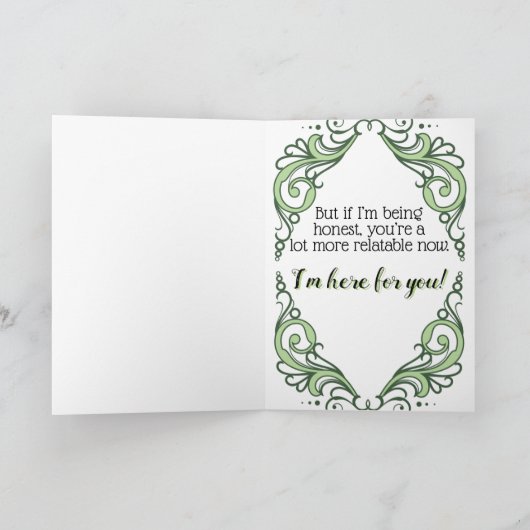 Ik ben hier voor jou kaart (Binnen)