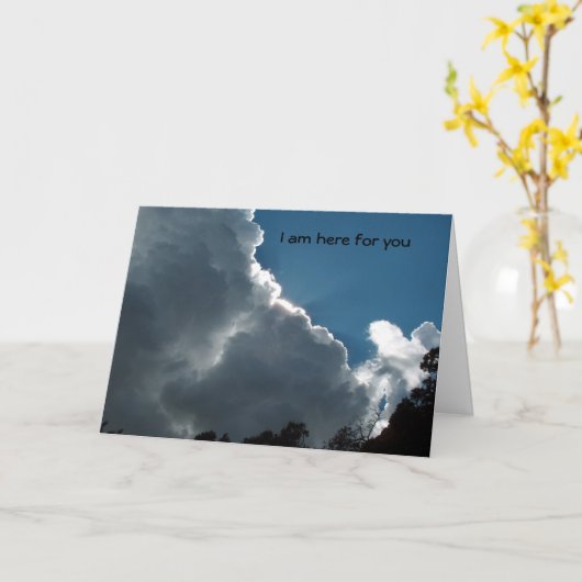 Ik ben hier voor jou kaart (Gele Bloem)