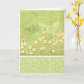 Ik ben hier voor jou kaart (Gele Bloem)