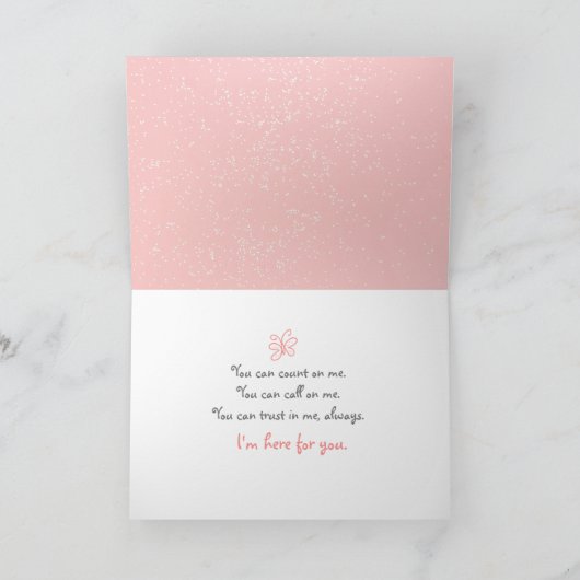 Ik ben hier voor jou, ongeacht welke Kaart (Binnen)