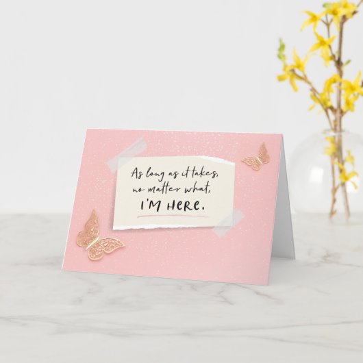 Ik ben hier voor jou, ongeacht welke Kaart (Gele Bloem)