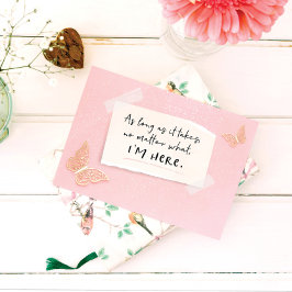 Ik ben hier voor jou, ongeacht welke Kaart