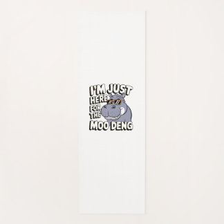 Ik ben hier voor Moo Deng Schattige Baby Hippo Moo Yogamat