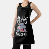 Ik ben hier voor Moo Deng Schattige Baby Hippo Schort (Insitu)