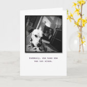 Ik ben hier voor u kaart (Gele Bloem)