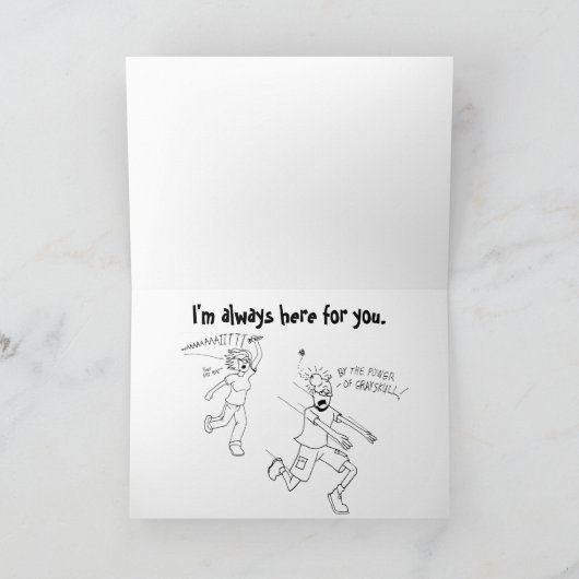 Ik ben hier voor u Kaart (Binnen)