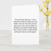 IK BEN "HIER VOOR UW" OP DIT MOMENT VAN BEHOEFTE KAART (Gele Bloem)