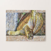 Ik ben hier weg! doosschildpad legpuzzel (Horizontaal)