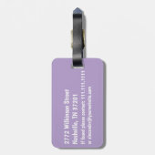 Ik ben hier weg | grappig bagagelabel (Achterkant verticaal)