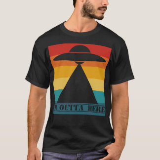 Ik ben hier weg - UFO vliegende schotel T-shirt