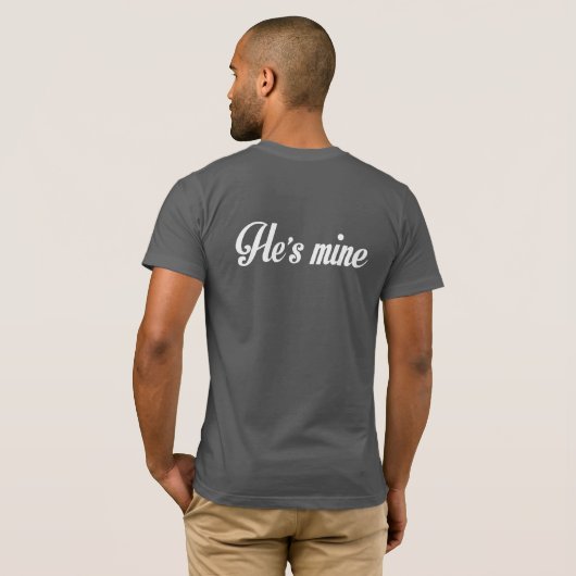 IK BEN HIJ'S MINE GAY MARRIAGE COUPLES SHIRT (Achterkant volledig)