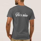 IK BEN HIJ'S MINE GAY MARRIAGE COUPLES SHIRT (Achterkant)