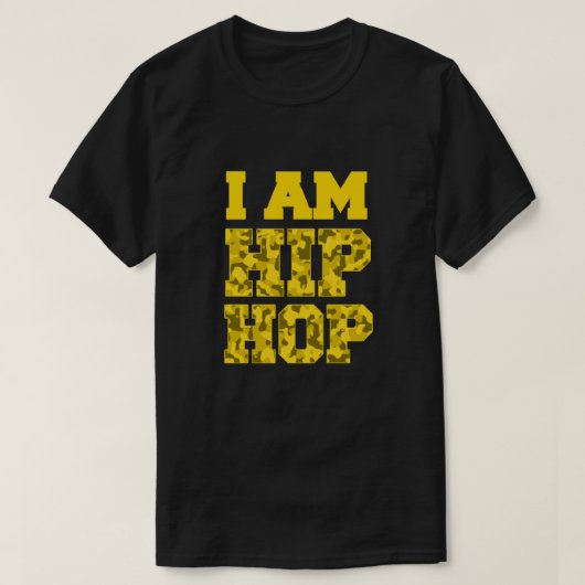 IK BEN HIP HOP Camouflage T-Shirt (Design voorkant)