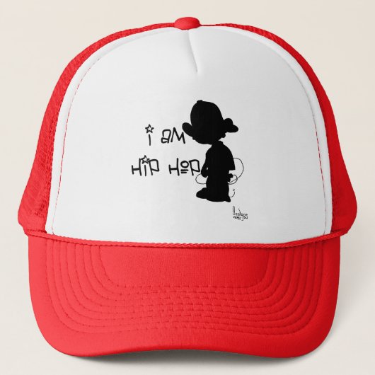 Ik ben Hip Hop Trucker Hat Pet (Voorkant)