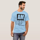 IK BEN HIP HOP - ZWART BLOCK T-SHIRT (Voorkant volledig)