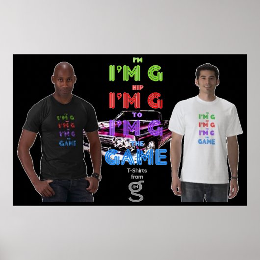 Ik ben Hip tegen het Poster van Game van G Clothin (Voorkant)