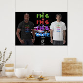 Ik ben Hip tegen het Poster van Game van G Clothin (Keuken)