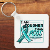 IK BEN HOGER DAN PCOS - PCOS BEWUSTMAKING SLEUTELHANGER (Voorkant)