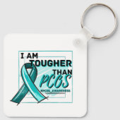 IK BEN HOGER DAN PCOS - PCOS BEWUSTMAKING SLEUTELHANGER (Achterkant)