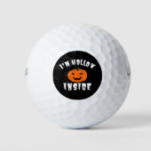 Ik ben Hollow Inside Pumkin Jack O Lantern Golfballen (Voorkant)
