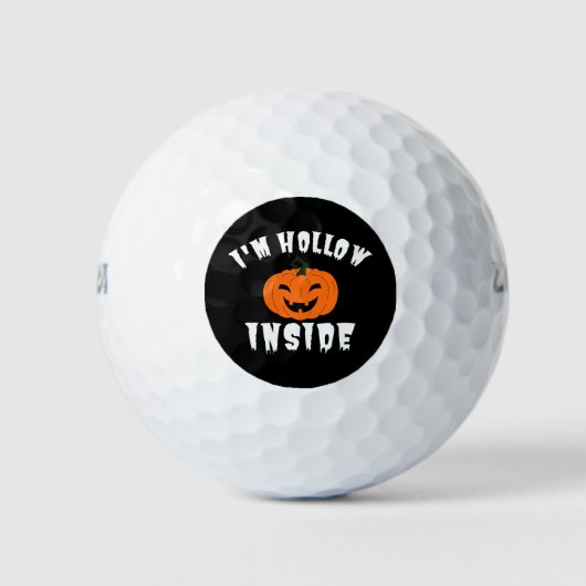 Ik ben Hollow Inside Pumkin Jack O Lantern Golfballen (Voorkant)