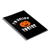 Ik ben Hollow Inside Pumkin Jack O Lantern Notitieboek (Rechterzijde)