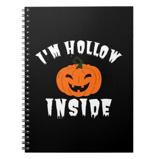 Ik ben Hollow Inside Pumkin Jack O Lantern Notitieboek (Voorkant)