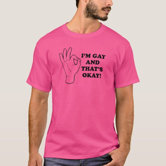 IK BEN HOMO EN DAT IS OKÉ T-SHIRT (Voorkant)
