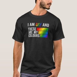 Ik ben homo en dit zijn mijn kleuren t-shirt