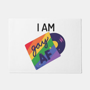 Ik ben homo in een grappige LGBT Pride Maand Deurmat