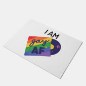 Ik ben homo in een grappige LGBT Pride Maand Deurmat (Schuin)