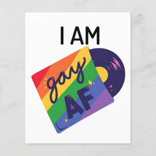 Ik ben homo in een grappige LGBT Pride Maand Flyer