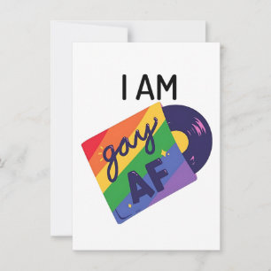 Ik ben homo in een grappige LGBT Pride Maand Kaart