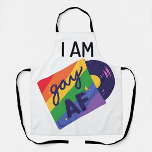 Ik ben homo in een grappige LGBT Pride Maand Schort